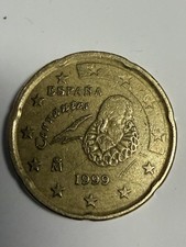 20 Cent *Sammler* Münze Jahrgang 1999 Espana, Spanien, Cervantes *selten*