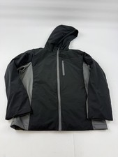 Spyder Jacket Youth Large 14/16 Black Hooded Insulated Softshell Ski Winter Coat