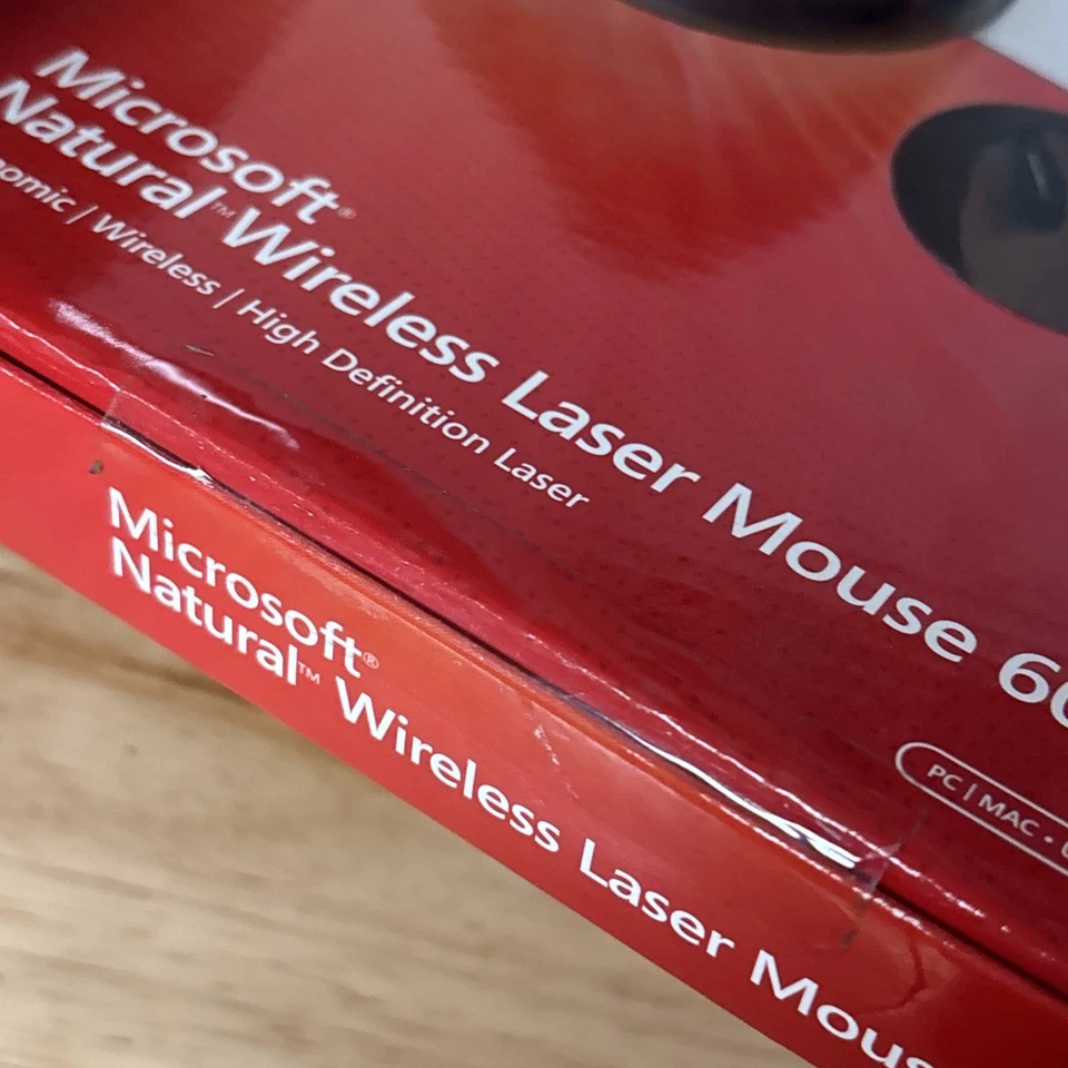 Microsoft 1083 Natural Wireless Laser Mouse 6000 Metallic Gray (69K-00001) New - Image 4 of 4
