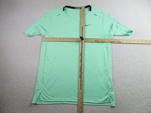 Nike Dri-FIT Running Shirt Small Mint Green CZ9184-343 Lightweight Tee Polyester - Picture 6 of 9