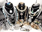 43 Vtg Pcs 14 Signed-Tiffany&Co 925, 14k, URANIUM GLASS, Coro, Monet+ FREE SHIP!