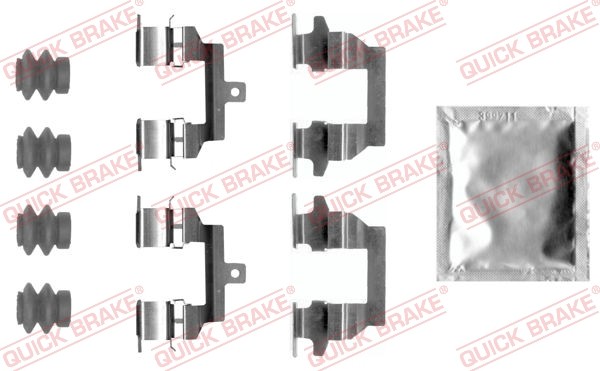 Rear QUICK BRAKE 109-0026 Accessory Kit| disc brake pad for NISSAN,PEUGEOT,RENAU