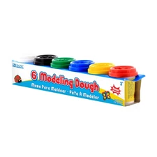 BAZIC 2 Oz. Multi Color Modeling Dough (6/Pack),Play-Doh, Modeling Clay