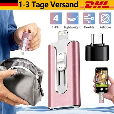 4 in 1 USB C Stick USB 3.0 Typ-C Flash Laufwerk OTG Speicherstick 128GB Android