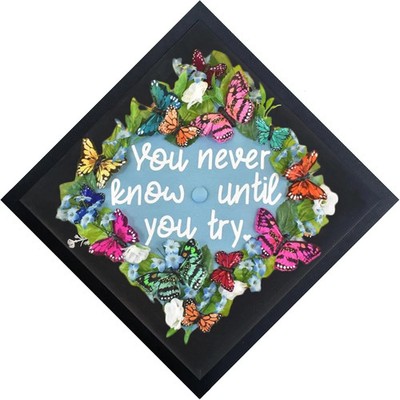 12''x12'' Black Graduation Cap Shadow Box Frame, Display Case for Graduation Cap w