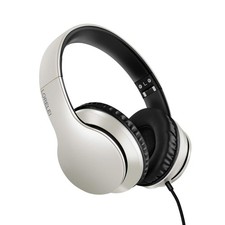 Over-Ear Headphones with Mic, Foldable, Portable, Wired for Smartphone/Tablet