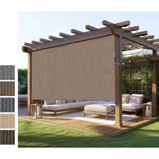 Outdoor Roller Shade for Patio, Exterior Cordless Blinds Patio Shades Roll Up