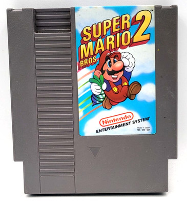 Super Mario Bros. 2 (Nintendo NES, 1985) NES Tested & Works