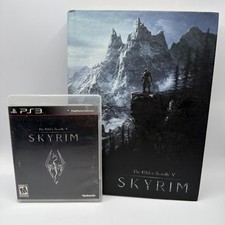 The Elder Scrolls V Skyrim PS3 Game & Hardcover Collector Official Guide Book