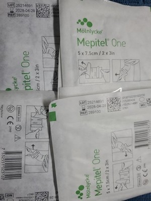 50 Mepitel One 289300, Box of 10,  3'' x 4'' (7.5 x 5 cm), EXP 09/2030