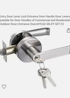 Newbang Entrance Lock System Entry Door Levers Handles Silver Suitable Outdoors