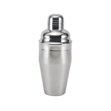 16-ounce Stainless Steel Cocktail Shaker with Jigger Top, Lid, and Shaker