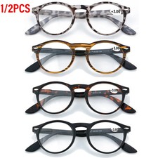 Vintage Reading Glasses Spring Hinges Round Retro Men Women Readers 3.00 1/2PCS