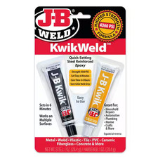 J-B Weld 8276 KwikWeld Quick Setting Steel Reinforced Epoxy - Dark Grey 2 oz