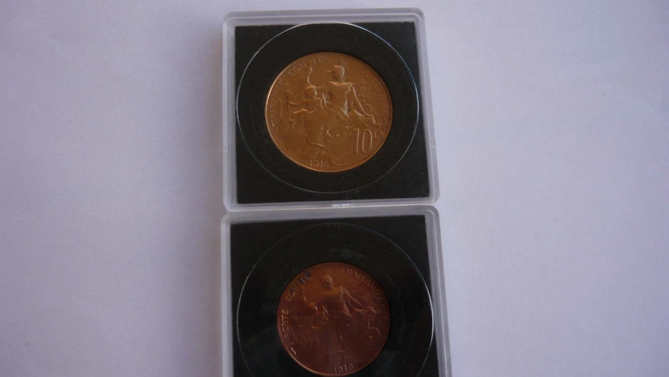 10+5 centimes dupuis 1916 - Photo 2/2
