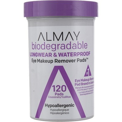 3 Pack Almay Biodegradable Long Wear And Waterproof Eye Makeup Remover Pads, ...