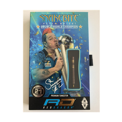 Red Dragon Peter Wright Snakebite - 21g Tungsten - Double World Champion Edition
