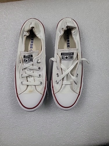Converse All Star White Slip-On Sneakers Men's Size 10.5 – Classic Chuck Taylor