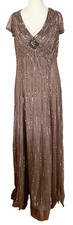 Ariella London Prom Maxi Sequin Dress Size 18 Pinky-Brown Colour RRP £179.00