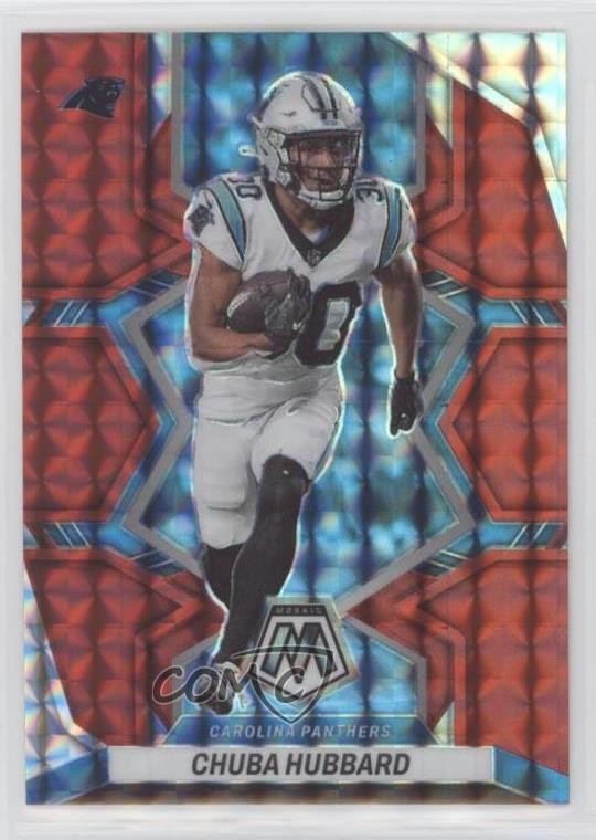 2022 Panini Mosaic Red Mosaic Prizm Chuba Hubbard #31