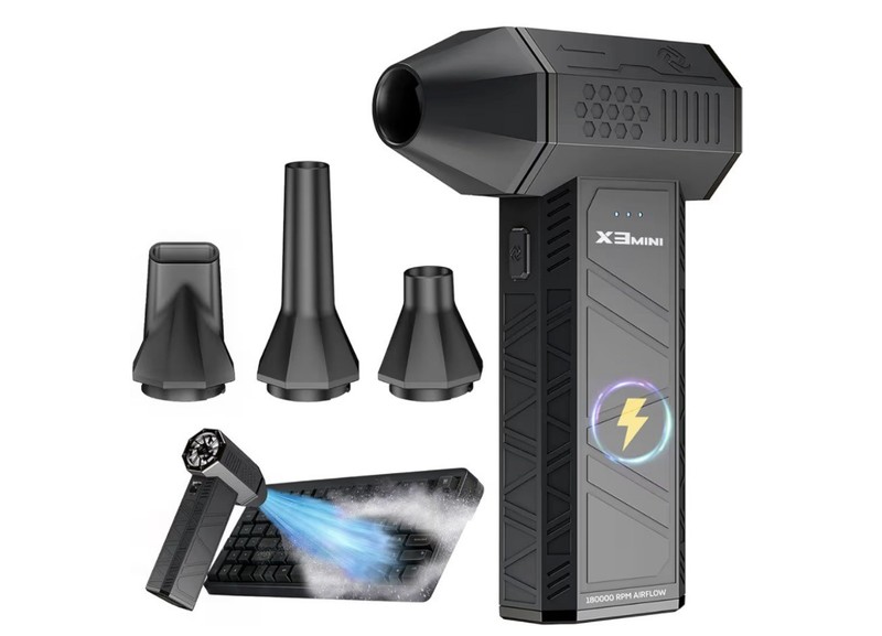 X3MINI CORDLESS ELECTRIC AIR DUSTER WITH 3-SPEED ADJUSTABLE POWER - [NEW/SEALED]