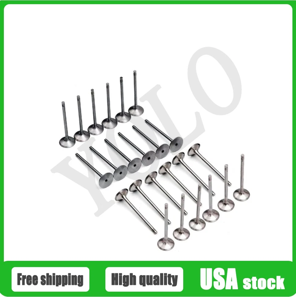 24pcs Engine Valves Set For BMW 330i 530i M3 E36 E39 E46 M52 M54 S52 2.5 3.0 3.2 - Изображение 2 из 4