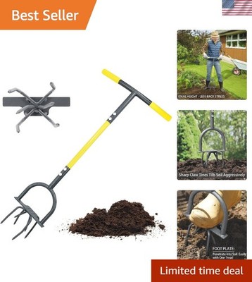 Ergonomic Twist Tiller for Easy Soil Aeration - Ideal for Raised Beds