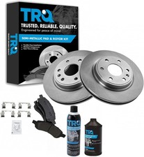 Front Brake Pad  Rotor Kit - Semi-Metallic, DOT 3/4 Fluid, Vented Rotors