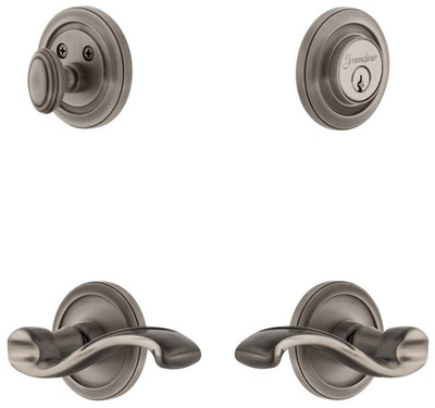 Grandeur CIRPRT_SP_ESET_238_RH Circulaire Solid Brass Right - Grey