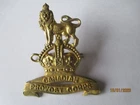 CANADIAN ARMY-  CANADIAN PROVOST CORPS WW2 KINGS CROWN CAP BADGE
