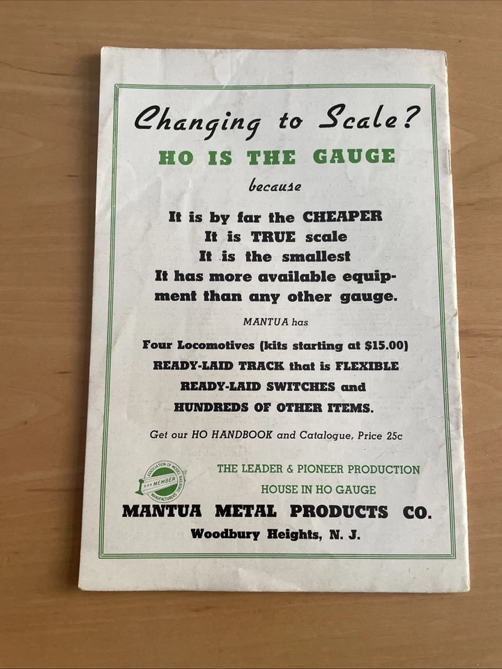 Vintage Miniature Railroading Model Railway Train Magazine (US) - April 1939 - Image 4 of 4