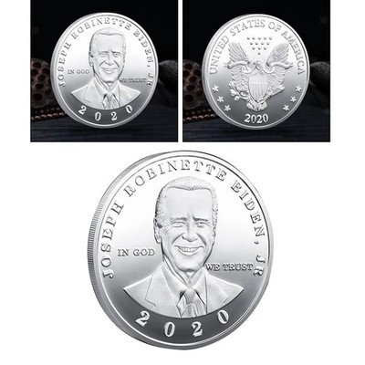 Silber Überzogen American 46th Präsident Spaß Biden Münze Sammlerstücke