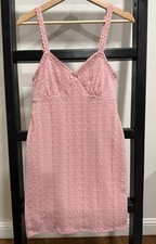 Women’s Dress Size S 4-6 Soft Pink Straps Lace Lined Short Summer Stretch