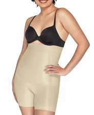 NWT MAIDENFORM Women's Sz 2XL Firm Control Girls Shorts Shapewear DMS088 Nude