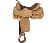 King Series Western Saddle Close Contact Training Suede Roughout KS154