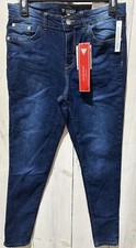 NWT Guess Womens Jeans Los Angeles Tamara Mid Rise Skinny Dark Wash 30