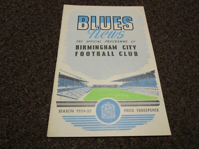 BIRMINGHAM CITY V BEGRABEN 1954/5. SEPTEMBER 25. *BIRMINGHAM CHAMPIONS *