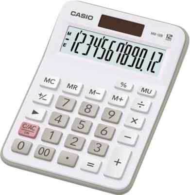Casio MX-12 Schreibtischrechner 12-stelliges Display