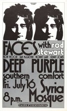 Rod Stewart w/ The Faces 13" X 19" Reproduction Concert Poster