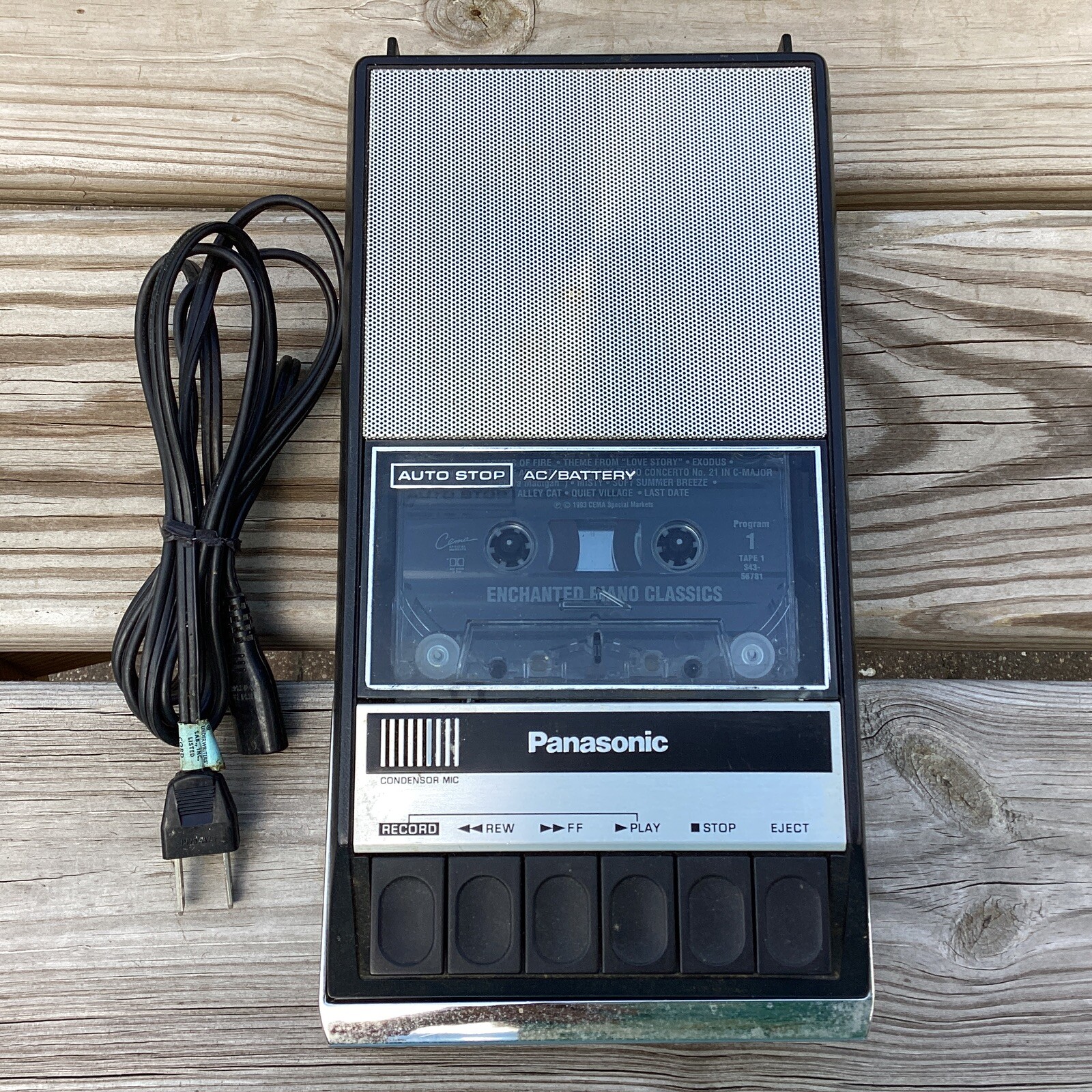 PARTS OR REPAIR Vintage Panasonic Cassette Tape Recorder RQ309AS BAD MOTOR eBay