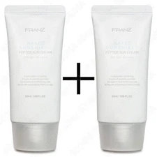 FRANZ Naked Sunshield Peptide Sun Cream x2 SPF50 PA++++ Moisturizer Sunscreen