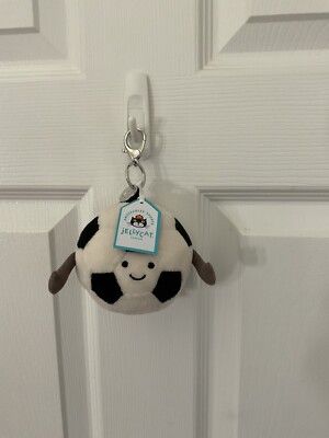 Jellycat I Am Amuseables Sports Soccer Bag Charm NWT, Authentic