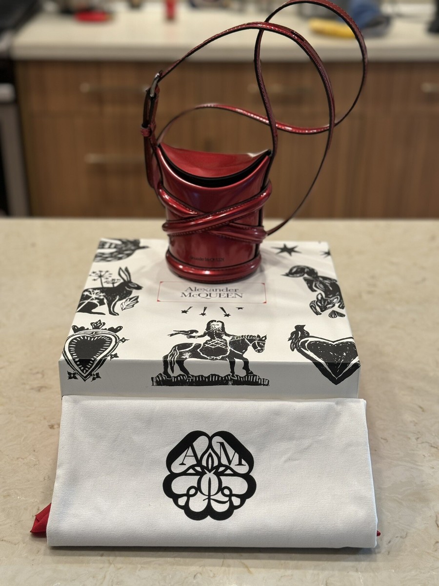 【Alexander McQueen】 カーブ ミニ バケットバッグ 関税/送料込 Alexander McQueen】 カーブ ミニ バケットバッグ 関税/送料込