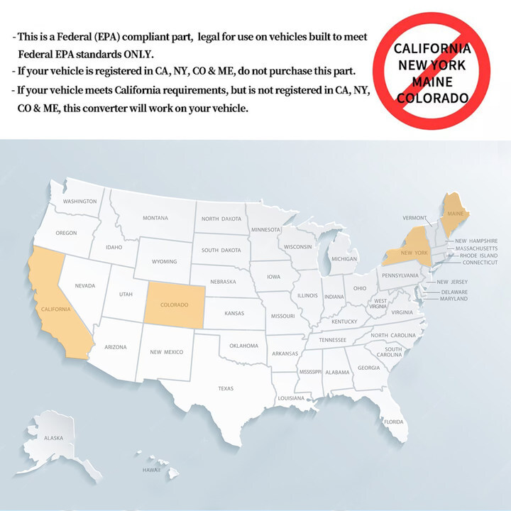 Front Bank2 Catalytic Converter For Honda Pilot Ridgeline Odyssey