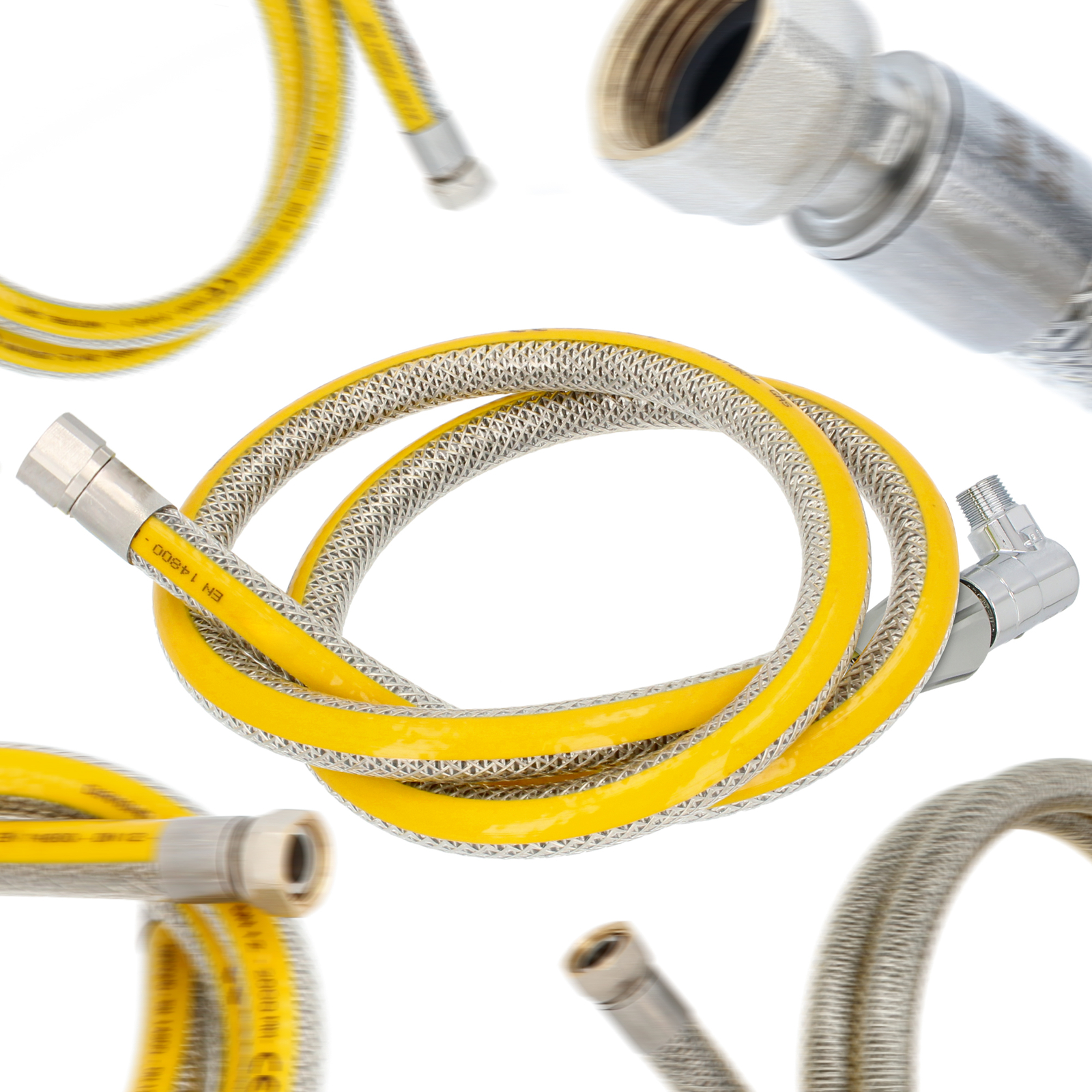 Propanschlauch-Set Mit Schnellanschluss Aus Messing - 3/4 Zoll, Für Generator & Gasgeräte, CSA-zertifiziert