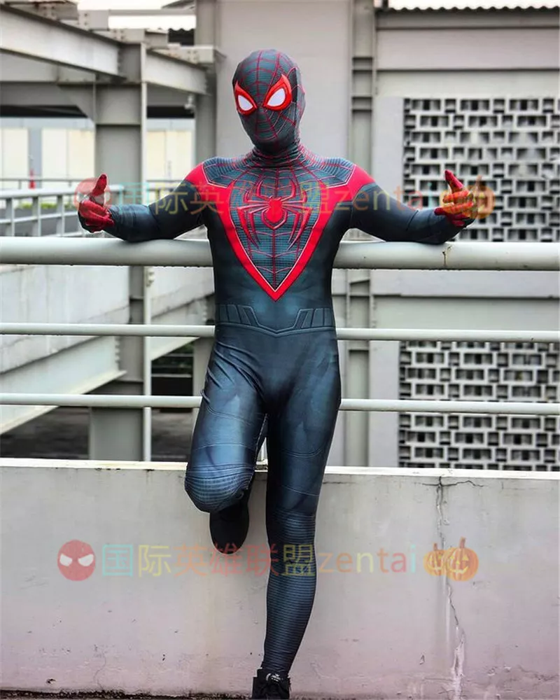 Miles Morales Costume for Adults, Kids & Toddlers. Spider Man