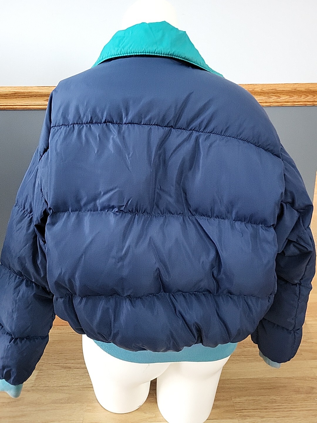 Columbia Men's XL Reversible Duck Down Puffer Jacket Vintage Style-image