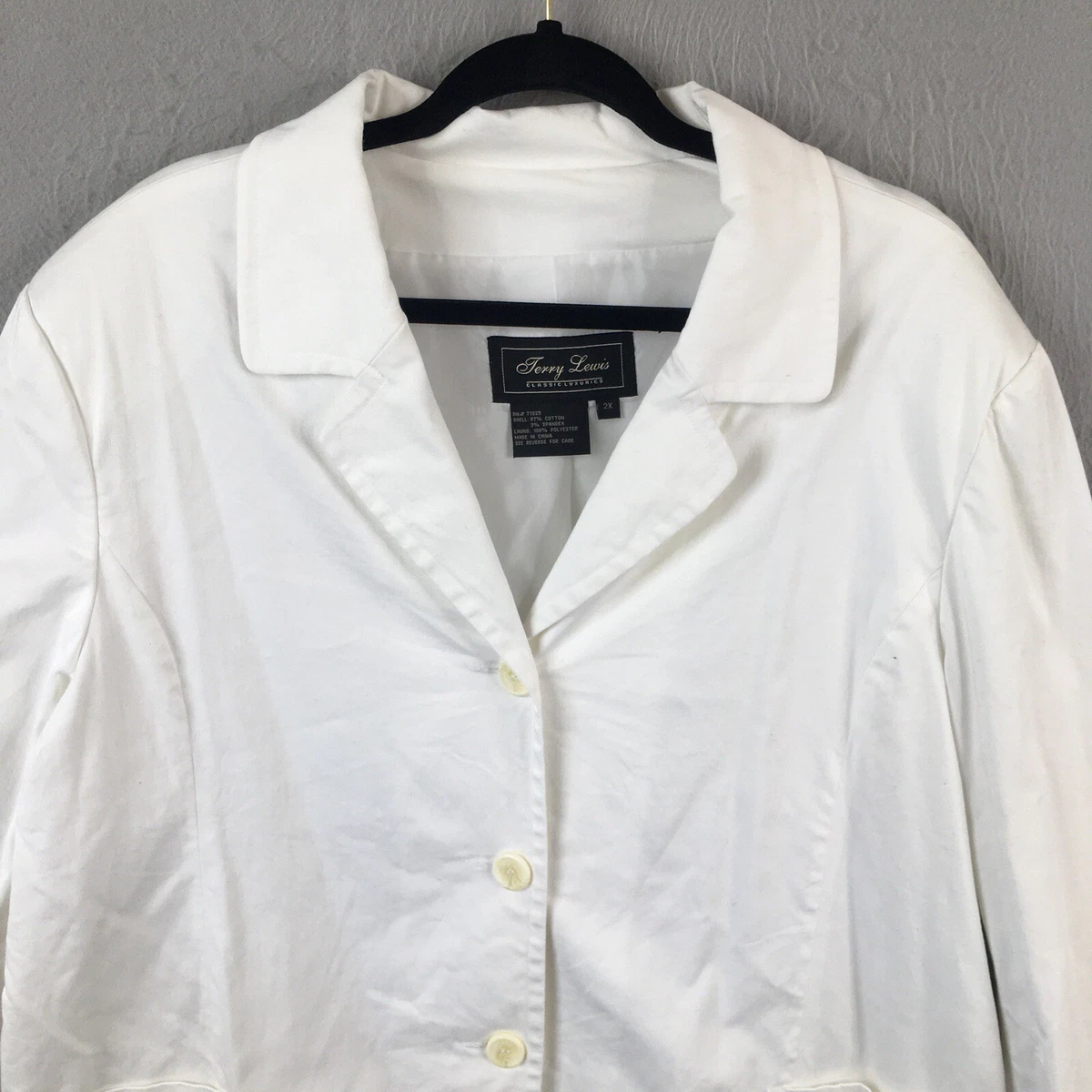 Terry lewis top classic luxuries white