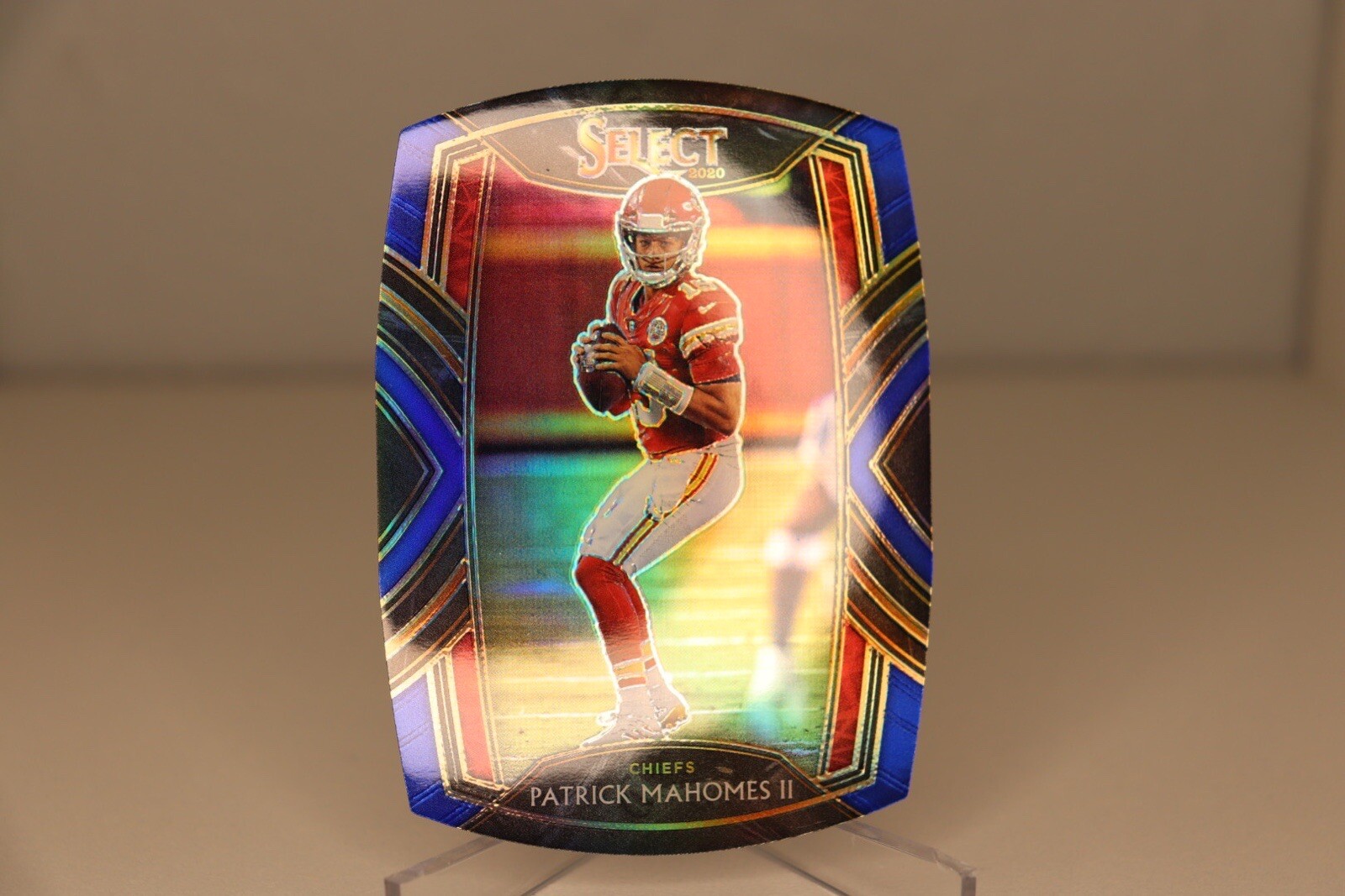 2020 Select Patrick Mahomes II Blue Die Cut Club Level #202