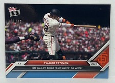 2024 Topps Now #40 Thairo Estrada San Francisco Giants BLUE Parallel 46/49
